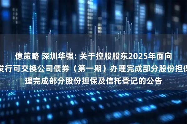 億策略 深圳华强: 关于控股股东2025年面向专业投资者非公开发行可交换公司债券（第一期）办理完成部分股份担保及信托登记的公告