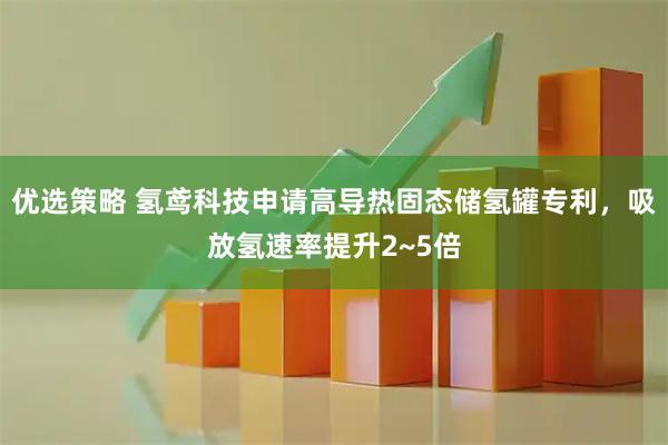 优选策略 氢鸢科技申请高导热固态储氢罐专利，吸放氢速率提升2~5倍